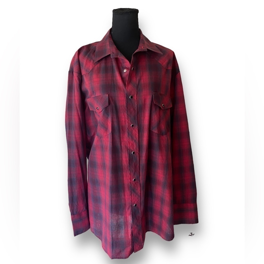 ROPER Plaid Western Wear Shirt